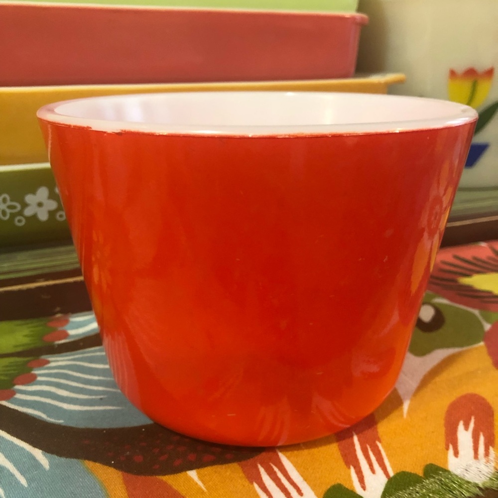 Vintage McKee Red Glass Canister